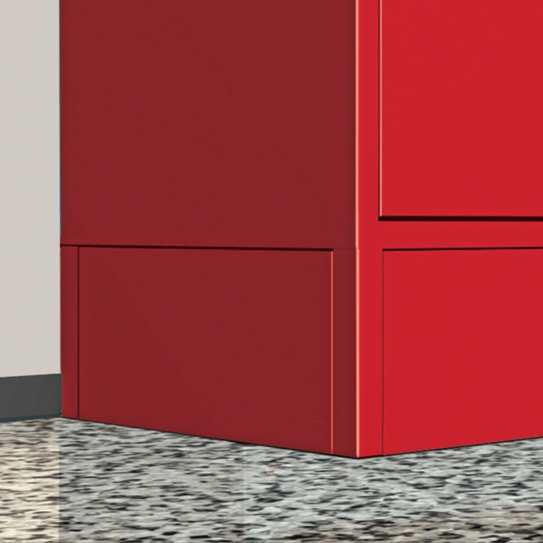 ASI Steel Front and Closed-End Locker Bases