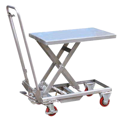 Stainless Steel Economy Hydraulic Lift Tables — catalog equipment photograph