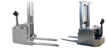 Stainless Steel Counterbalance Stackers — original catalog photograph