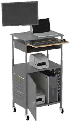 Mobile Shop Desks — catalog equipment photograph