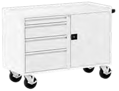Recessed Mobile Workbenches — catalog equipment photograph