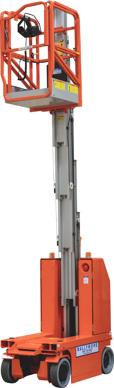 Drivable Vertical Mast Lift — DVML-18 — catalog equipment photograph