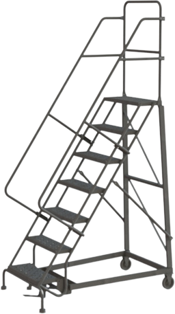 600 lb Heavy-Duty Rolling Ladders — catalog equipment photograph