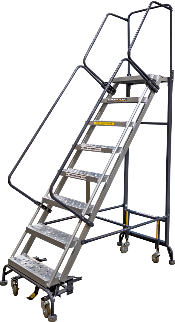 Hybrid Fixed Rolling Ladders — catalog equipment photograph