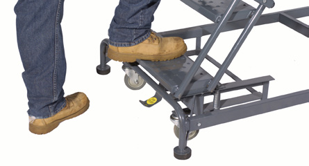 50-Degree All-Direction Rolling Ladders — catalog equipment photograph