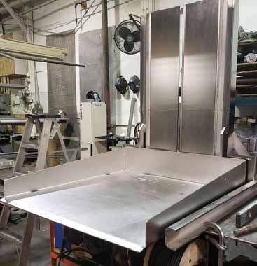 Stainless Steel Ground-Level Mezzanine Column Lifts — catalog equipment photograph
