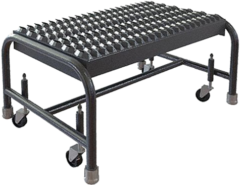 Steel Mobile Step Stools — catalog equipment photograph