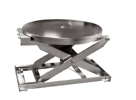 Stainless Steel Self-Adjusting Lift Tables — catalog equipment photograph
