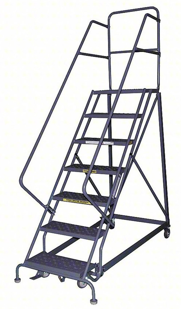 600 lb Safety-Angle Rolling Ladders — catalog equipment photograph
