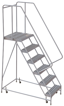 Aluminum Rolling Access Ladders — catalog equipment photograph