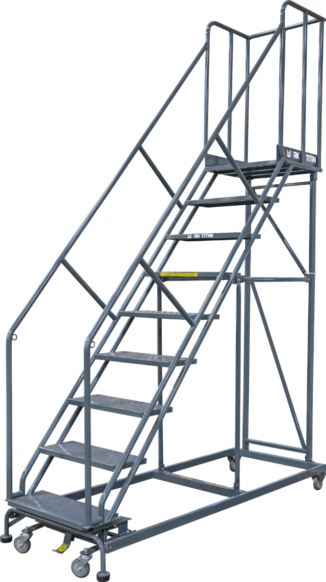 Work Titan Rolling Ladders — catalog equipment photograph