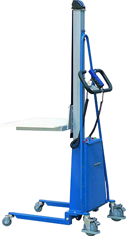 Compact Material Positioning Lifts — MXE and MMS Series — catalog equipment photograph