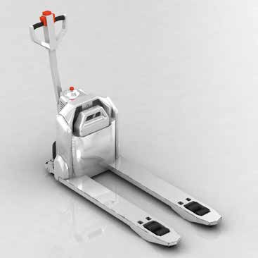 Stainless Steel Uplift Pallet Trucks — catalog equipment photograph