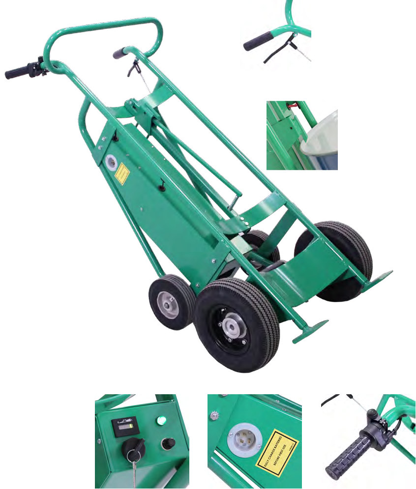 Powered Drum Hand Trucks — catalog configuration photograph; model shown may vary