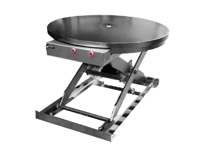 Stainless Steel Pneumatic Lift Tables — catalog equipment photograph