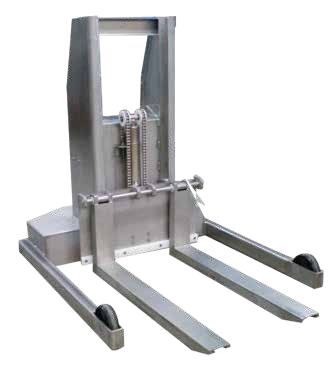 Stainless Steel Push Stackers — catalog equipment photograph
