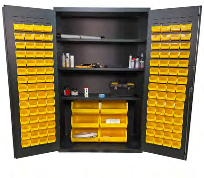 Bin and Shelf Storage Cabinets — catalog equipment photograph