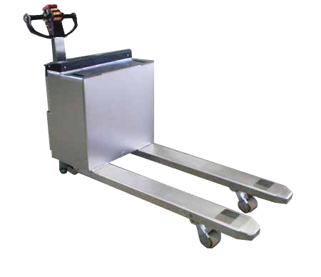 Pharmaceutical-Grade Stainless Steel Pallet Trucks — catalog equipment photograph