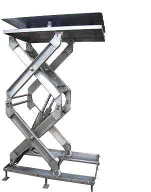 Stainless Steel Double-Scissor Lift Tables — catalog equipment photograph