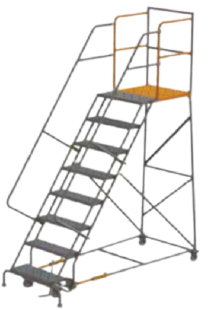 Configurable Steel Rolling Access Ladders — catalog equipment photograph