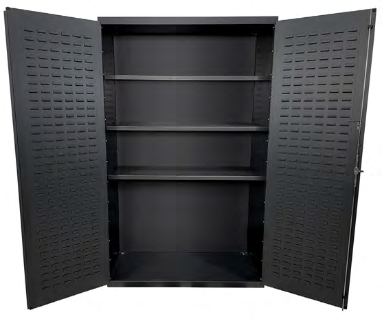 Recessed-Door Bin and Shelf Cabinets — catalog equipment photograph