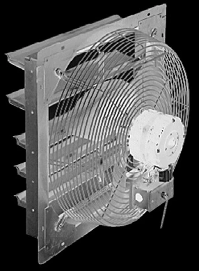Shutter Mounted Exhaust Fans catalog equipment view