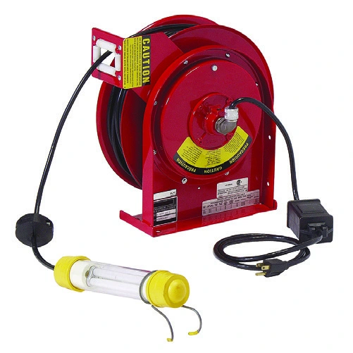 Retractable Cord Reels with Work Lights catalog equipment view