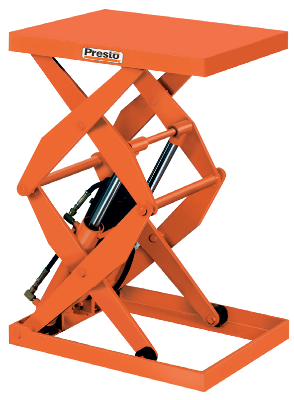 DXS Compact Double-Scissor Lift Tables — manufacturer catalog illustration