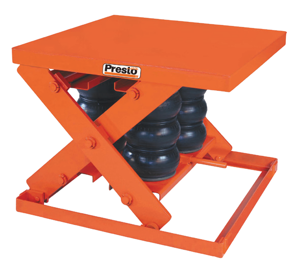 AXS Heavy-Duty Pneumatic Lift Tables — manufacturer catalog illustration