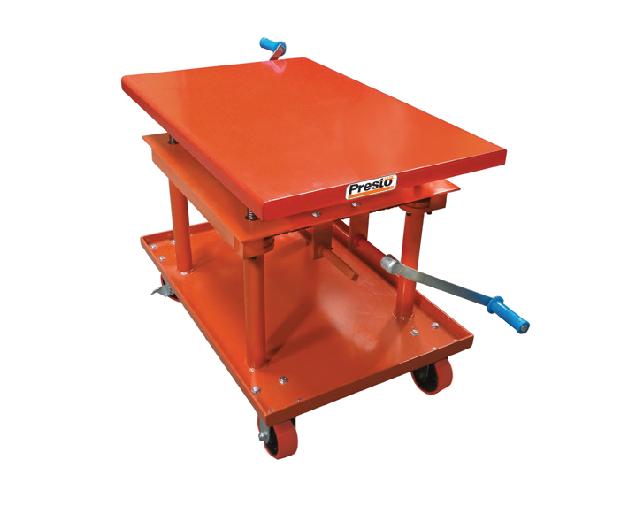 P-Series Mechanical Post Tables — manufacturer catalog illustration