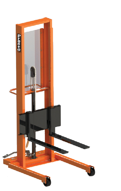 M-Series Foot-Pump Manual Stackers — manufacturer catalog illustration