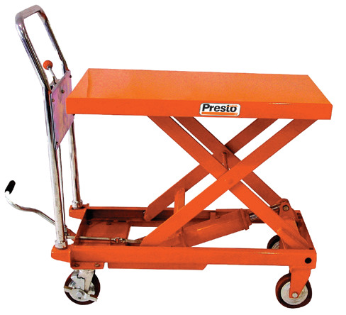 XP and WXP Portable Manual Lift Tables — manufacturer catalog illustration
