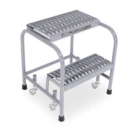 20″ H Stainless Steel Rolling Ladder, 450 lb. Load Capacity