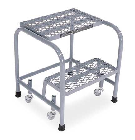 20″ H Stainless Steel Rolling Ladder, 450 lb. Load Capacity