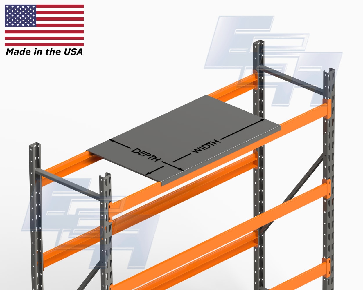 EGA Products Die Shelves/Pallet Rack Decking for Pallet Rack Beams manufacturer image