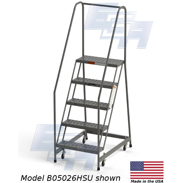 EGA Products Industrial Rolling Ladders – Round Tube ∠60º (B, G, & R – SERIES) manufacturer image