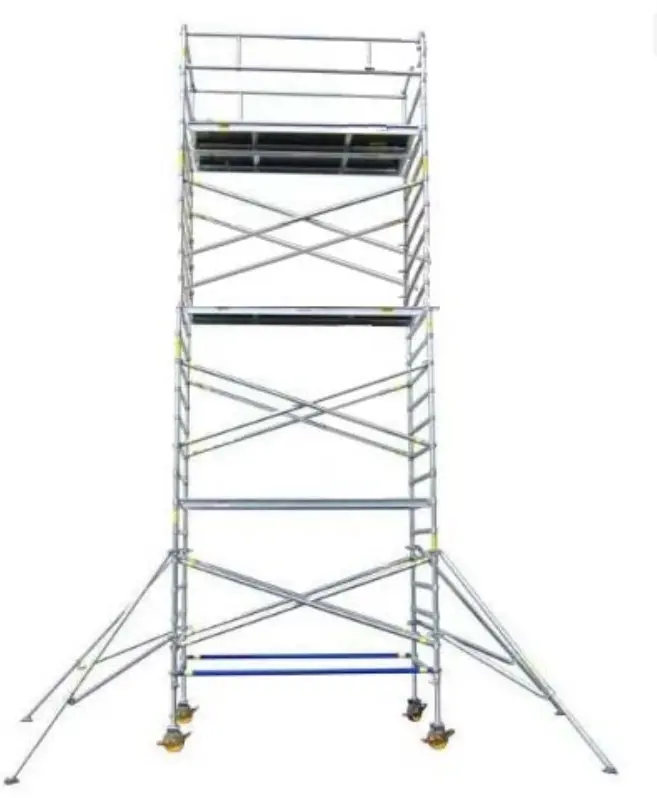 Double-Width 21-Foot Mobile Scaffold Tower — product view