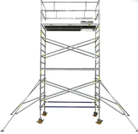 Double-Width 14-Foot Mobile Scaffold Tower — product view