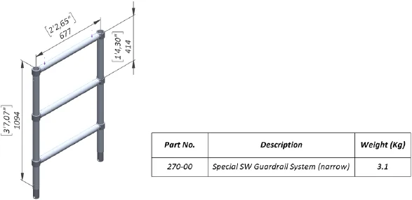 Special Single-Width Guardrail System — 270-00 — product view